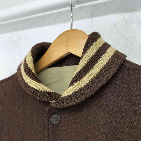 レザー切替 スタジアムジャケット メンズ