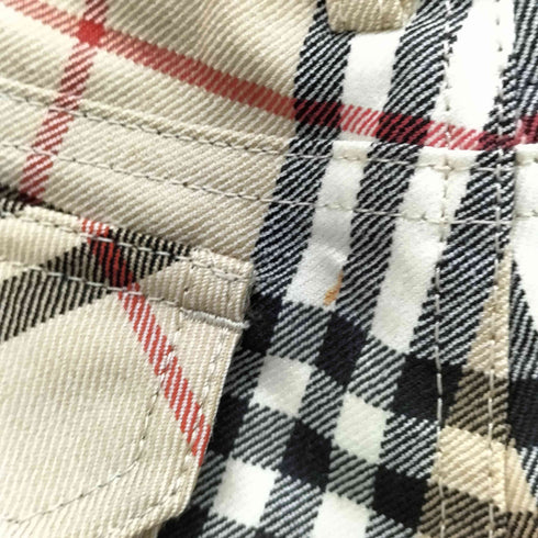バーバリーブルーレーベル BURBERRY BLUE LABEL ノバチェック フレアパンツ レディース 34