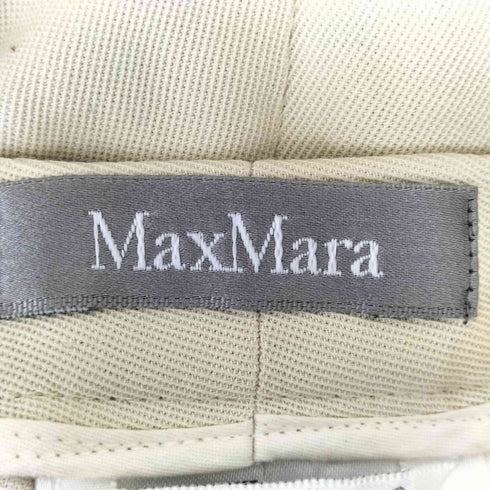 マックスマーラ MAX MARA イタリア製 サイドジップ タックレーヨンパンツ レディース 36