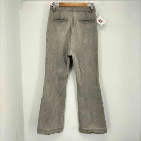 ソエルテ soerte Wide straight Flare black fade denim メンズ 1