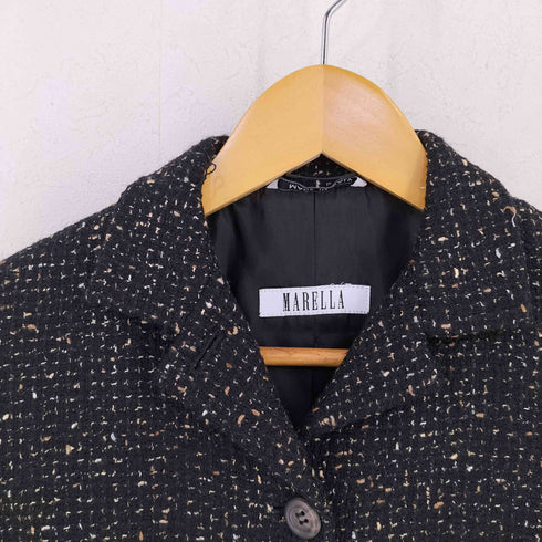 マレーラ MARELLA イタリア製 ツイード シャツジャケット スカート セットアップ レディース 上 J:40 / 下 J:38