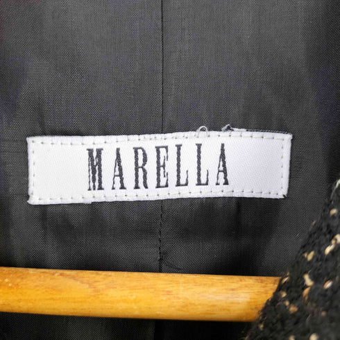 マレーラ MARELLA イタリア製 ツイード シャツジャケット スカート セットアップ レディース 上 J:40 / 下 J:38