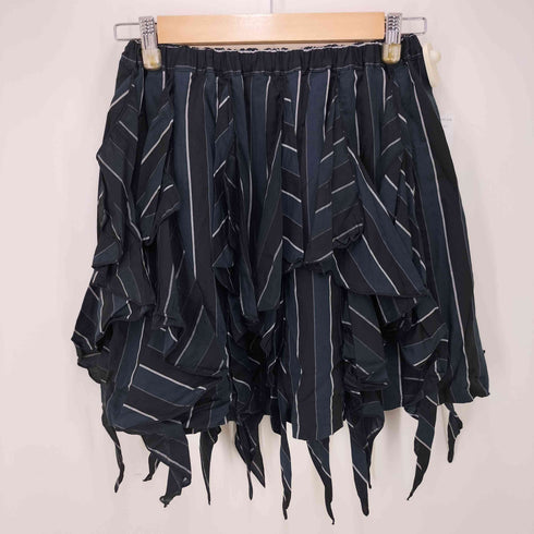 ブラックピースナウ BLACK PEACE NOW ストライプフリルスカート レディース JPN:M