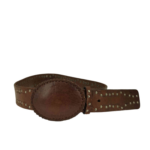 ダナキャランニューヨーク DKNY スタッズ レザーベルト Y2K  メンズ