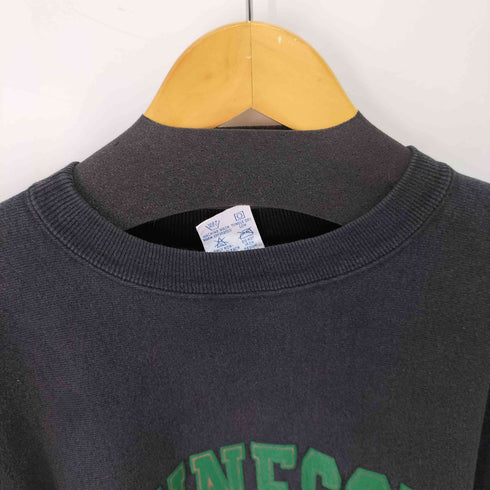 チャンピオン Champion USA製 刺繍タグ MINESOTA STARS ブラック リバースウィーブ スウェット メンズ import:XXL