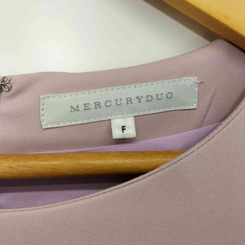 マーキュリーデュオ MERCURYDUO フロントプリーツ切替ウエストマークワンピース レディース FREE