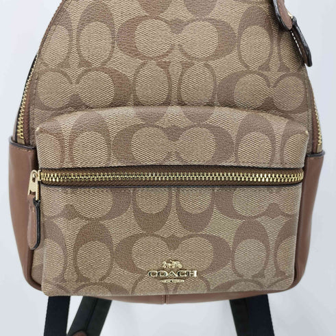 コーチ COACH シグネチャー PVC ミニ バックパック レディース