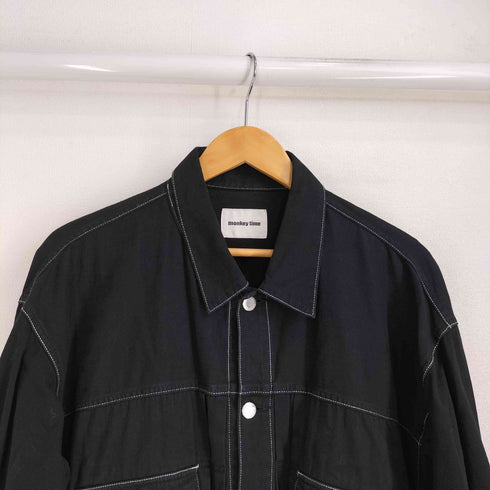 モンキータイム MONKEY TIME G/D TWILL OVERSIZED TRUCKER JACKET メンズ import:S