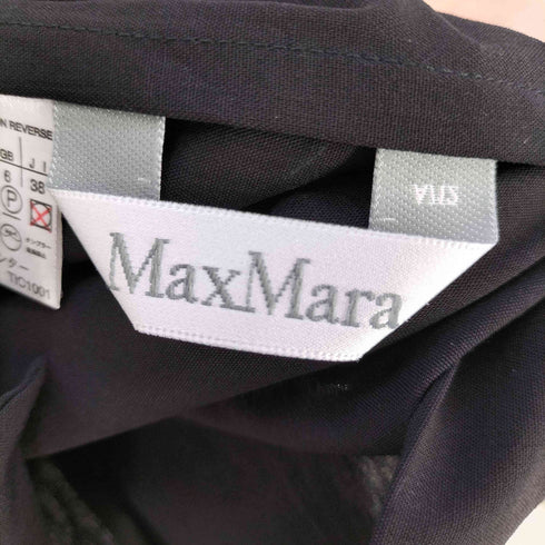 マックスマーラ MAX MARA 00S イタリア製 銀タグ ウール 背抜き 比翼ジャケット&ラップスカート&センタープレススラックス セットアップ レディース 38