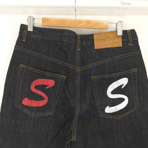 ソアー SOAR Sロゴプリント バギーデニムパンツ メンズ JPN:XL