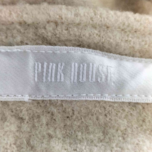 ピンクハウス PINK HOUSE ウールナイロン レース リボン ギャザーワンピース レディース
