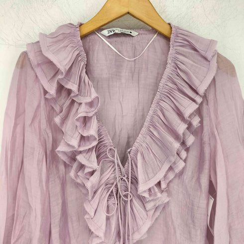 ザラ ZARA フリル ブラウス レディース import:S