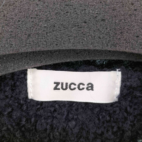 ズッカ ZUCCa フェイクファー スイッチング クルーネックニット レディース JPN:M