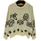 CAMPHOR WOOD low gauge reversible dog sweater メンズ