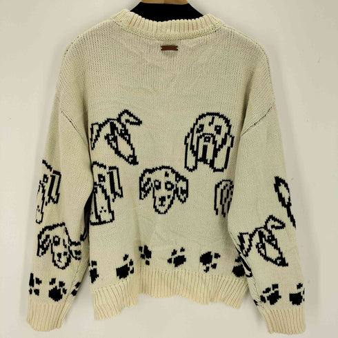 CAMPHOR WOOD low gauge reversible dog sweater メンズ