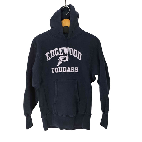チャンピオン Champion USA製 単色タグ ウイングフット EDGEWOOD COUGARS リバースウィーブ パール メンズ import:M