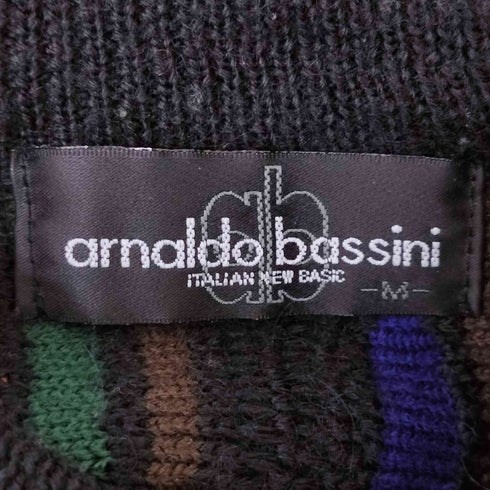 arnaldo bassini アクリル混 3Dニットセーター メンズ JPN:M