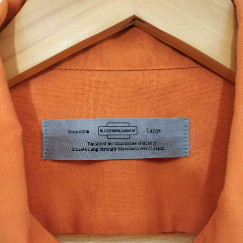 ブルコ BLUCO STANDARD WORK SHIRTS メンズ JPN:L