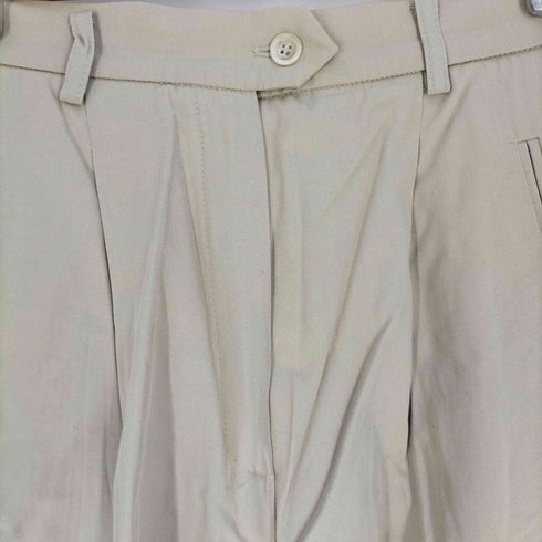 マックスマーラ MAX MARA 00S イタリア製 銀タグ コットン ワンタックパンツ レディース JPN:40