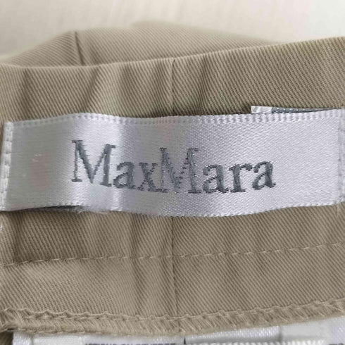 マックスマーラ MAX MARA 00S イタリア製 銀タグ コットン ワンタックパンツ レディース JPN:40