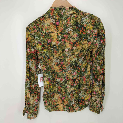 ヴィヴィアンウエストウッドレッドレーベル Vivienne Westwood RED LABEL シルク100% 総柄シャツ レディース JPN:1