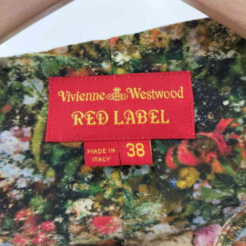 ヴィヴィアンウエストウッドレッドレーベル Vivienne Westwood RED LABEL シルク100% 総柄シャツ レディース JPN:1