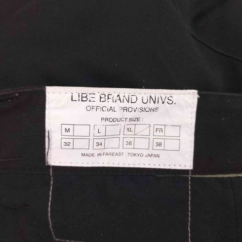 ライブブランドユニバース LIBE BRAND UNIVS バギーロゴプリントカーゴパンツデニムパンツ メンズ JPN:XL