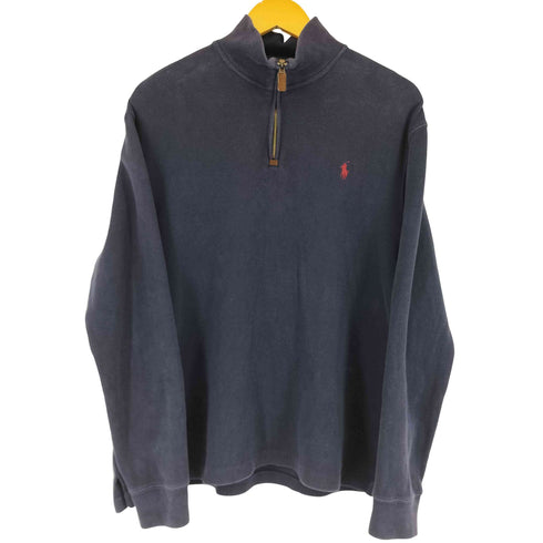 ポロラルフローレン POLO RALPH LAUREN スモールポニー刺繍ハーフジップスウェット メンズ import:M