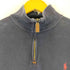 ポロラルフローレン POLO RALPH LAUREN スモールポニー刺繍ハーフジップスウェット メンズ import:M