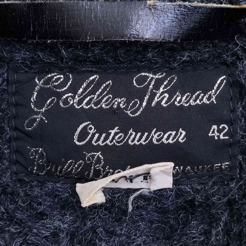 Golden Thread Brill Bros 60s くるみボタン 襟ファー ダブルブレストロングコート メンズ 42
