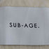 サベージ SUB-AGE. SLIM BOOTS CUT SLACKS メンズ
