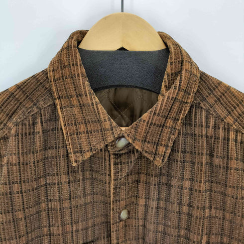 クレイボーン Claiborne 裏地キルティング チェック柄 コーデュロイジャケット メンズ JPN:M