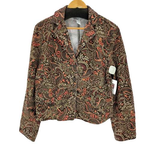 ANN TAYLOR LOFT ペイズリー柄3Bテーラードジャケット レディース UK:14