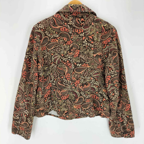 ANN TAYLOR LOFT ペイズリー柄3Bテーラードジャケット レディース UK:14