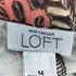 ANN TAYLOR LOFT ペイズリー柄3Bテーラードジャケット レディース UK:14