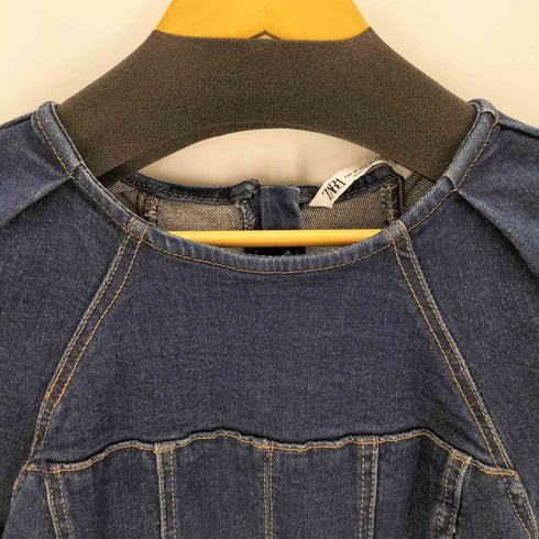 ザラ ZARA インディゴデニムドレス レディース JPN:M