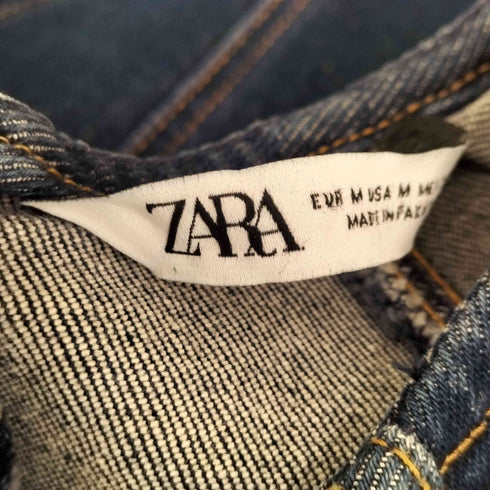 ザラ ZARA インディゴデニムドレス レディース JPN:M