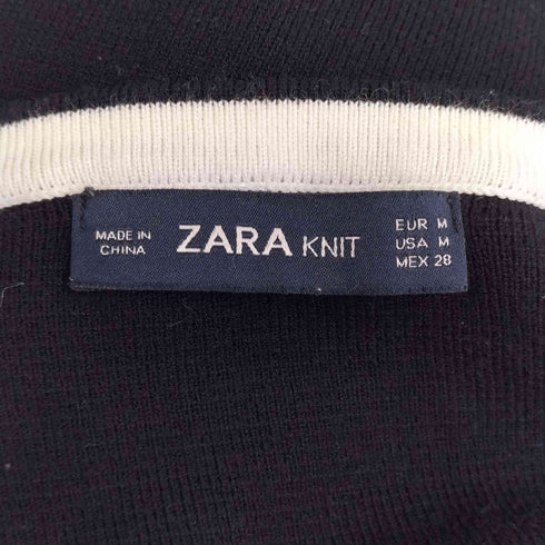ザラ ZARA パール調ボタンニットカーディガン メンズ import:M
