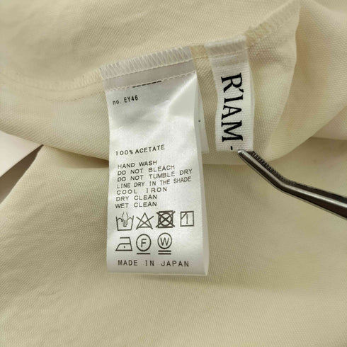プラージュ R’IAM-Plage 23SS ノーカラーシャツ レディース