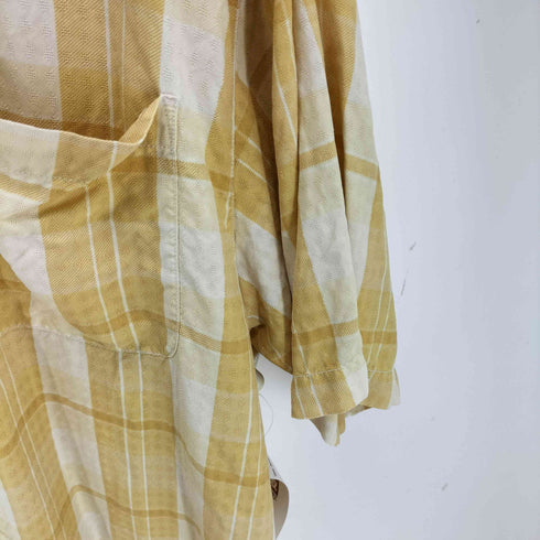 トミーバハマ Tommy Bahama シルク100% チェック S/S シャツ メンズ JPN:L