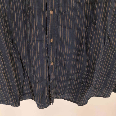 ラウンドツリーアンドヨーク roundtree&yorke テンセル L/S ストライプシャツ メンズ JPN:XL