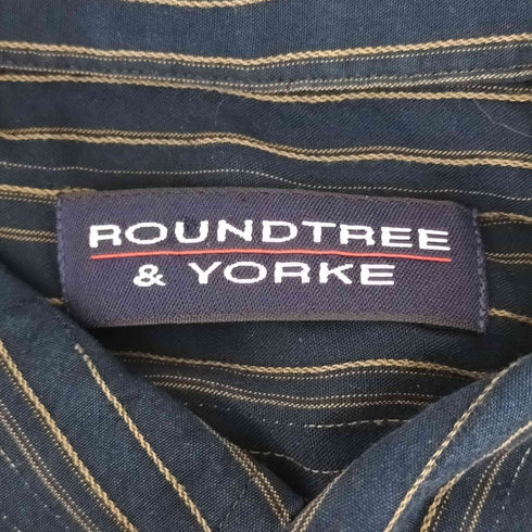 ラウンドツリーアンドヨーク roundtree&yorke テンセル L/S ストライプシャツ メンズ JPN:XL