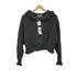 スライ SLY ZIP UP DAMAGE CROPPED トップス レディース FREE