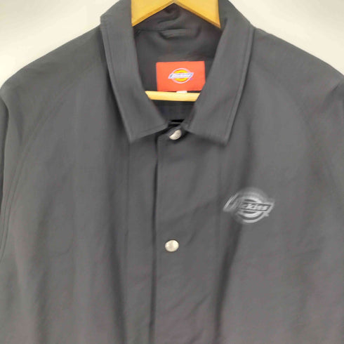 ディッキーズ Dickies ロゴ プリント ジップポケット 70/30 コットン ナイロン コーチ ジャケット メンズ import:L