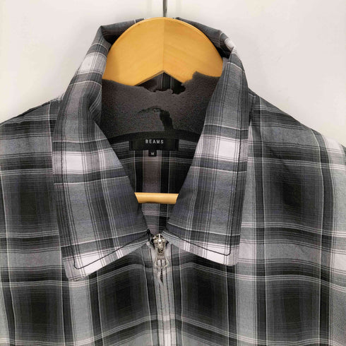 ビームス BEAMS ショート チェック ブルゾン メンズ JPN:M