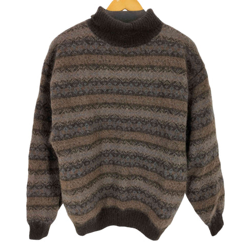 エイチビューティーアンドユースユナイテッドアローズ H BEAUTY & YOUTH UNITED ARROWS MOHAIR FAIR ISLE HI NECK PULLOVER ニット メンズ JPN:S S
