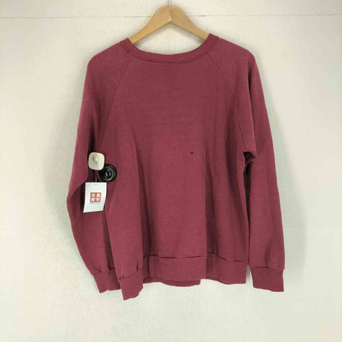 チャンピオン Champion 80S USA製 カレッジプリント ラグランスリーブトレーナー メンズ import:XL