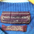 チャップスラルフローレン CHAPS RALPH LAUREN ロゴ 刺繍 クルーネック ウール コットン プルオーバー ニット メンズ import:L