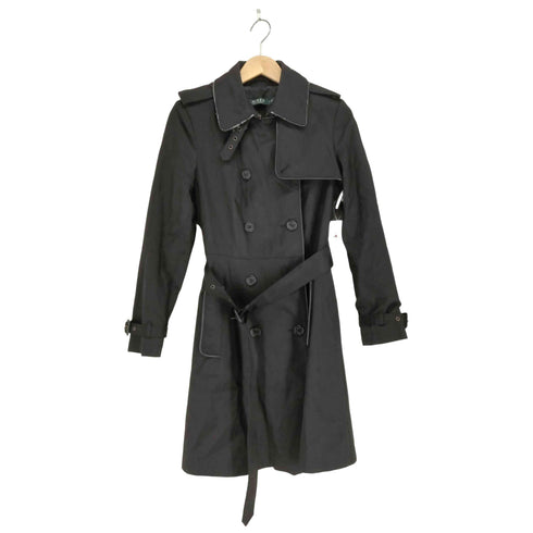 ローレンラルフローレン LAUREN RALPH LAUREN チンストラップ ウエストベルト付き トレンチコート レディース import:XS