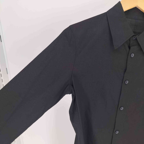 ヨウジヤマモト Yohji Yamamoto collections 25SS 100/-KHADI BACKSIDE FLARED SLIM B 100/-カディ バックサイドフレア スリム B シャツ ユニセックス レディース JPN:1
